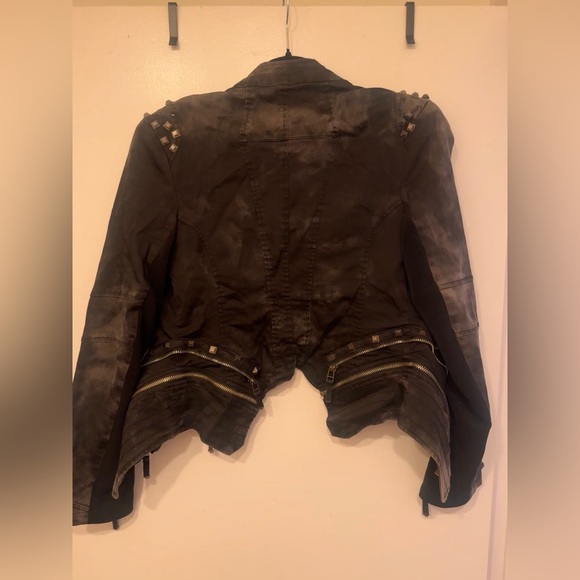 Double Zero Black Studded Leather Jacket - Picture 4 of 5